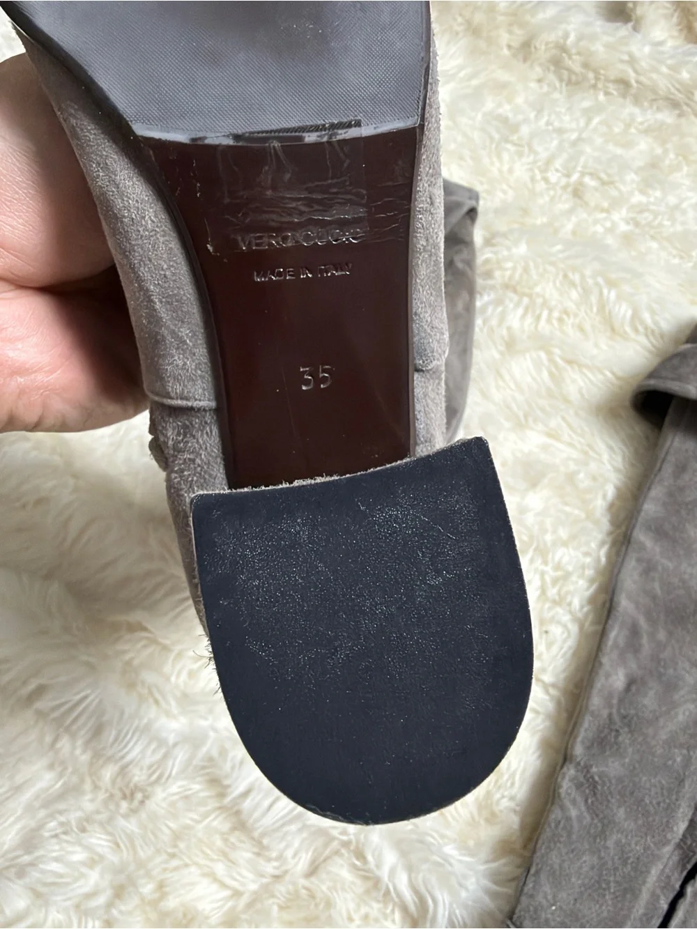 VERO CUOIO Women Soft Suede Thigh High Boots Size 5/ 35